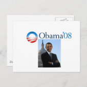 Obama'08 briefkaart (Voorkant / Achterkant)