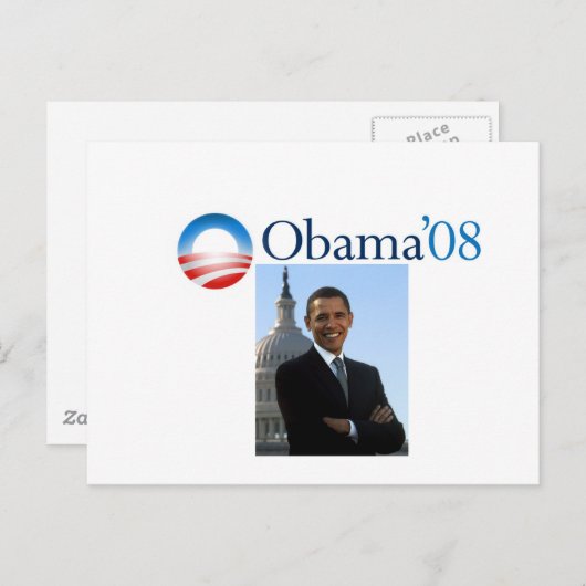Obama'08 briefkaart (Voorkant / Achterkant)