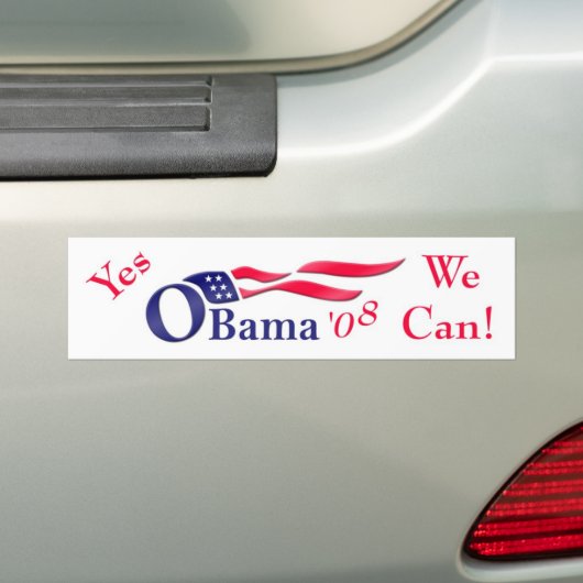 Obama'08 Bumpersticker (Op auto)