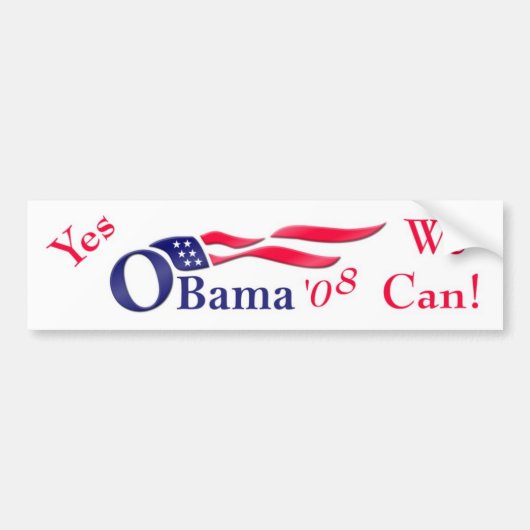 Obama'08 Bumpersticker (Voorkant)