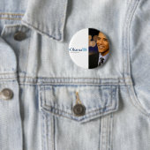 Obama'08 Pin Ronde Button 5,7 Cm (In situ)