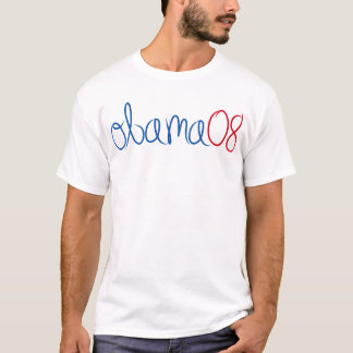OBAMA08-SCRIPT T-SHIRT