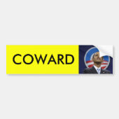 obama1, COWARD Bumpersticker (Voorkant)