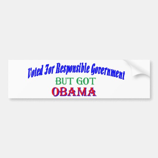 OBAMA3 BUMPERSTICKER (Voorkant)