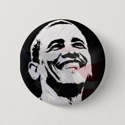 Obama44 Ronde Button 5,7 Cm (Voorkant)