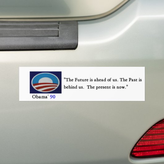Obama'90 Bumber Sticker - Gepersonaliseerd (Op auto)