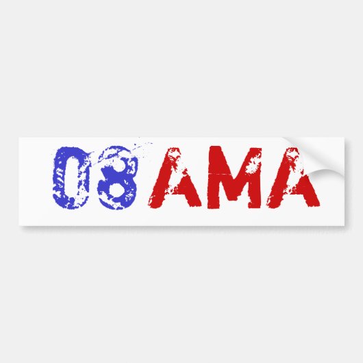 Obama 08 Bumpersticker (Voorkant)