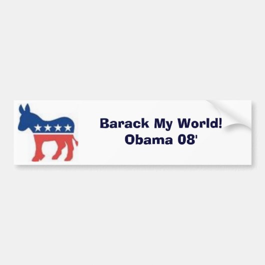 Obama 08' bumpersticker (Voorkant)