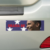 OBAMA 08' BUMPERSTICKER (Op auto)
