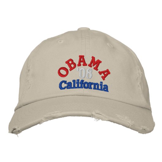 Obama '08 Californië Pet (Voorkant)