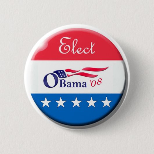 Obama 08 Elect Button (Voorkant)