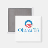 Obama '08 magneet (Voorkant / Achterkant)
