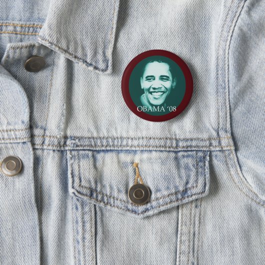 Obama '08 ronde button 5,7 cm (In situ)