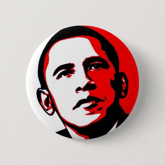 Obama 08 ronde button 5,7 cm (Voorkant)