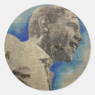 Obama '08 ronde sticker