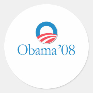 Obama '08 ronde sticker