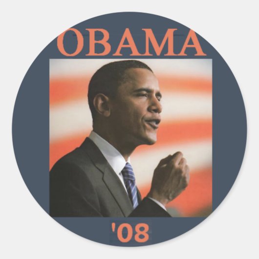 Obama '08 Sticker (Voorkant)