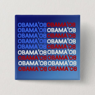OBAMA;08 VLAG Square Button