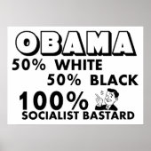 Obama: 100% socialist! poster (Voorkant)