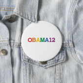 OBAMA 12 RAINBOW -.png Ronde Button 4,0 Cm (In situ)