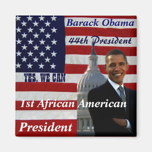 Obama,1e Afrikaanse Amerikaanse President_Magnet Magneet