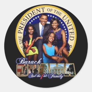 OBAMA-1E FAMILIE Blad van Stickers