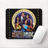 OBAMA-1ST FAMILIE-Mousepad Muismat (Met muis)