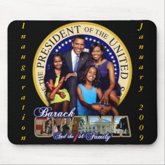 OBAMA-1ST FAMILIE-Mousepad Muismat