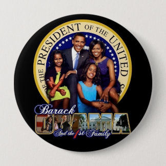 OBAMA-1ST FAMILIE-Round Button