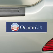 Obama 2008 bumpersticker (Op auto)