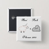 O'Bama 2008 - Gepersonaliseerd Vierkante Button 5,1 Cm (Voorkant /achterkant)