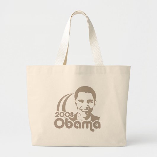 Obama 2008 grote tote bag (Voorkant)