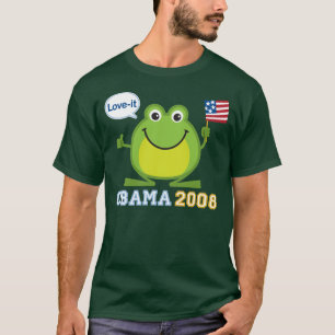 Obama 2008 Love-it Frog T-shirt