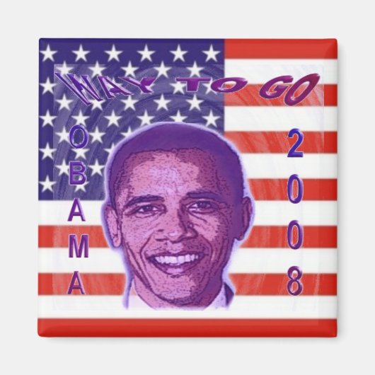 OBAMA 2008 Magnet (Voorkant)