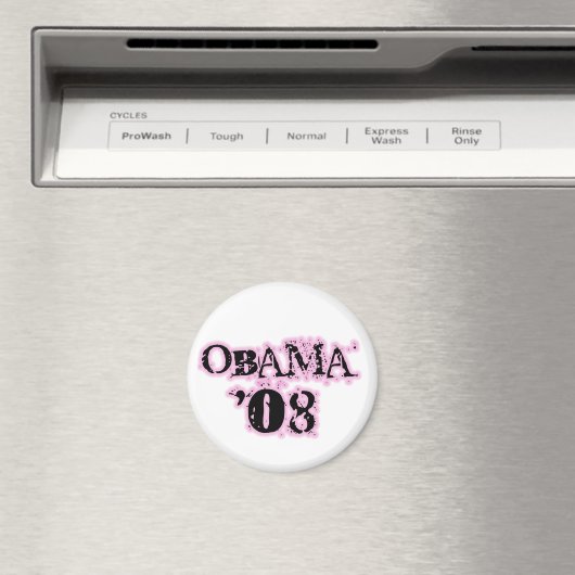 OBAMA 2008 Magnet (Insitu (Vaatwasser))