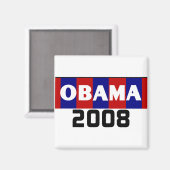 OBAMA 2008 Magnet (Voorkant / Achterkant)