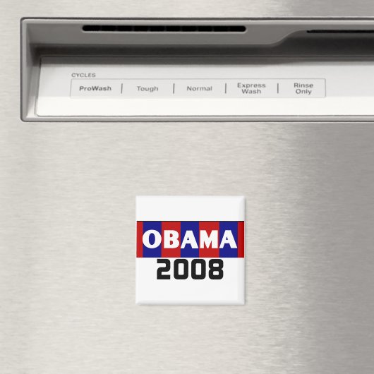 OBAMA 2008 Magnet (Insitu (Vaatwasser))