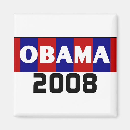 OBAMA 2008 Magnet (Voorkant)