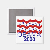 OBAMA 2008 Magnet (Voorkant / Achterkant)
