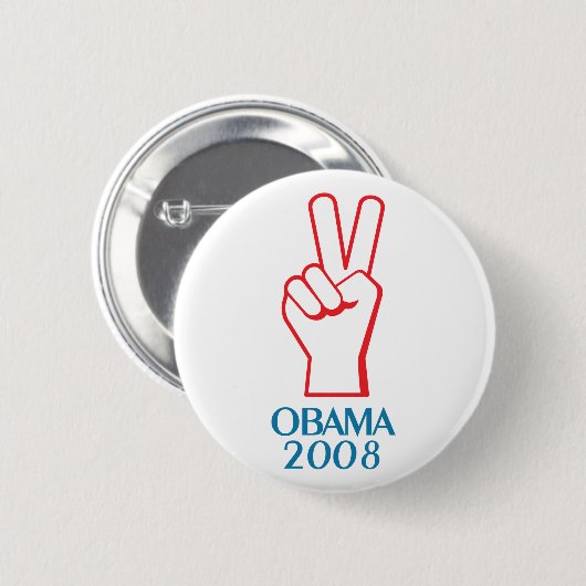 Obama 2008 Peace Button 61023 (Voorkant /achterkant)