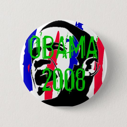 Obama 2008 ronde button 5,7 cm (Voorkant)