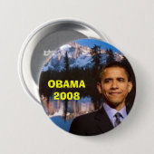 OBAMA 2008 RONDE BUTTON 7,6 CM (Voorkant /achterkant)
