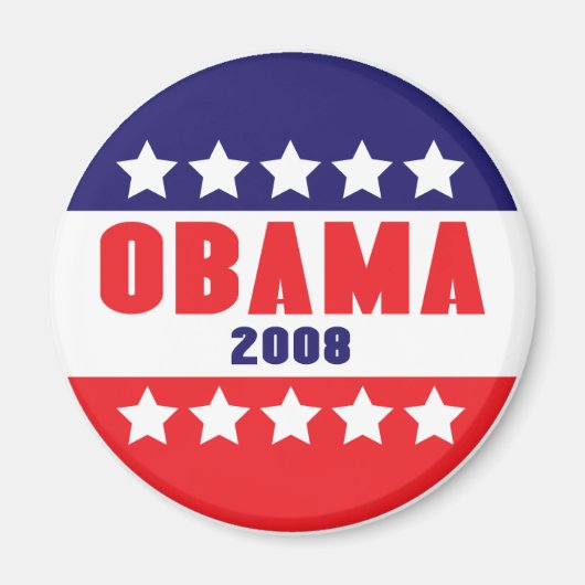 OBAMA 2008 Sterren & Bars Magneet 89422 (Voorkant)