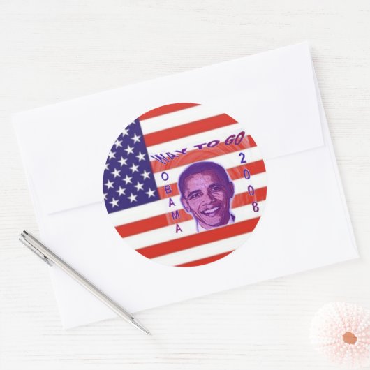 OBAMA 2008 Sticker (Envelop)