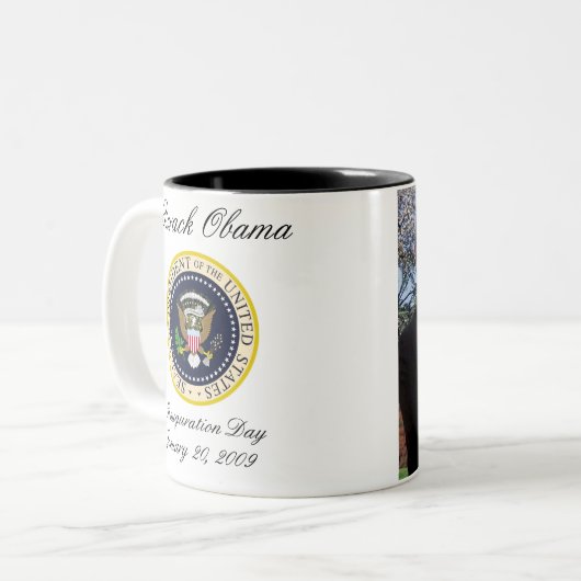 Obama 2009 Inauguration Mok (Voorkant links)
