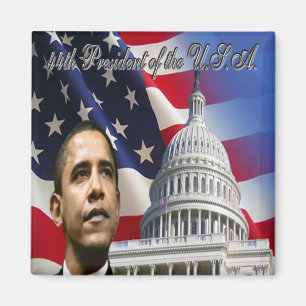 Obama, 2009 President Magneet