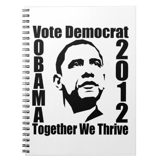 OBAMA 2012 aangepaste notitieboek (Voorkant)