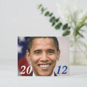Obama 2012 ansichtkaart briefkaart (Staand voorkant)