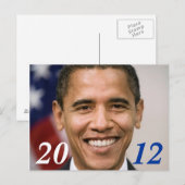 Obama 2012 ansichtkaart briefkaart (Voorkant / Achterkant)