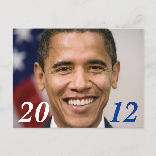 Obama 2012 ansichtkaart briefkaart (Voorkant)